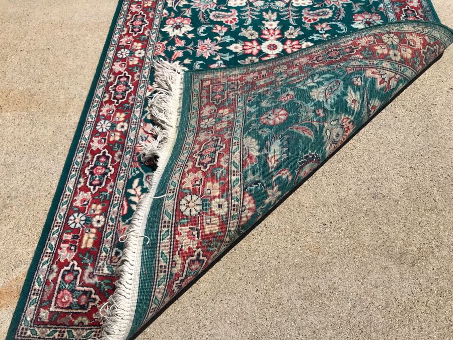 Vintage Handmade Persian Runner Rug Kashan Design Wool Rug Double Knot From Pakistan 2'6' X 14'1' Apx. 300 knots / sq. in. With Certificate Of Authenticity [Photo 12]