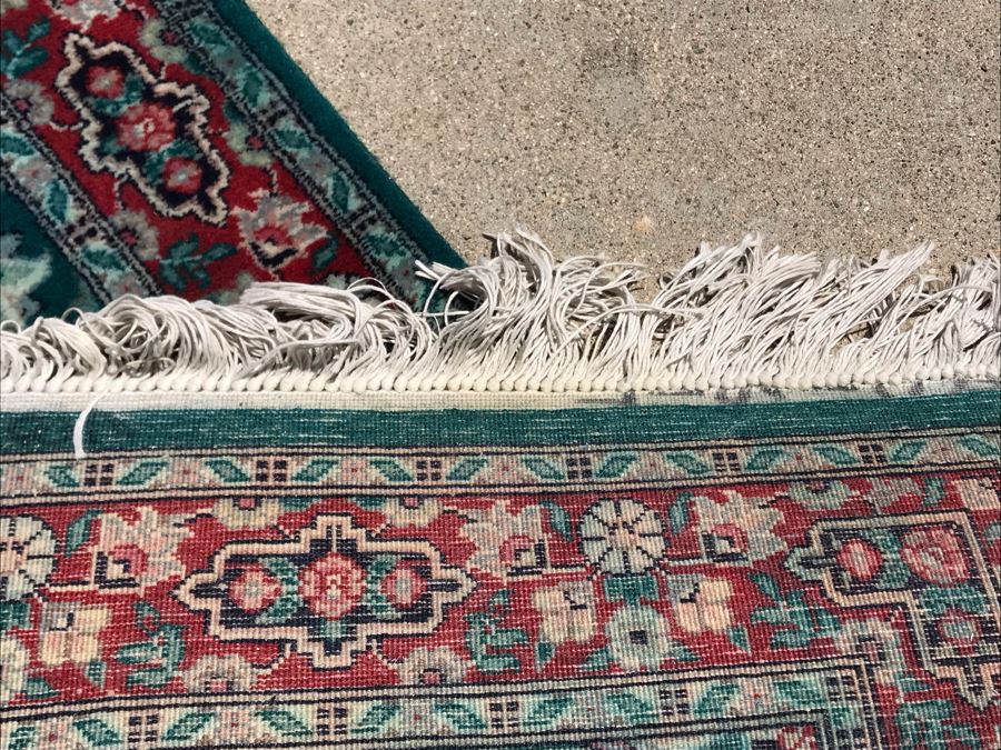 Vintage Handmade Persian Runner Rug Kashan Design Wool Rug Double Knot From Pakistan 2'6' X 14'1' Apx. 300 knots / sq. in. With Certificate Of Authenticity [Photo 16]