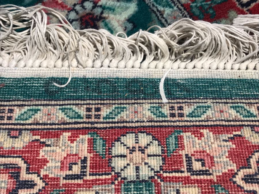 Vintage Handmade Persian Runner Rug Kashan Design Wool Rug Double Knot From Pakistan 2'6' X 14'1' Apx. 300 knots / sq. in. With Certificate Of Authenticity [Photo 15]
