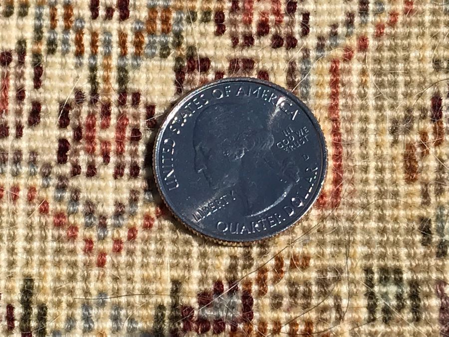 Vintage Handmade Persian Area Rug 2'5' X 4'9' Apx. 250 knots / sq. in. [Photo 11]