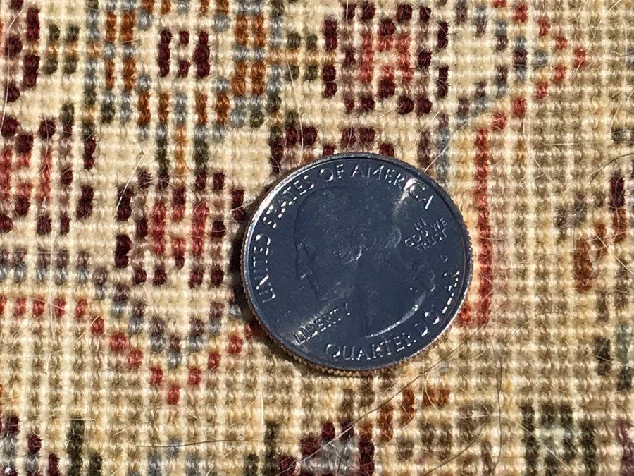 Vintage Handmade Persian Area Rug 2'5' X 4'9' Apx. 250 knots / sq. in. [Photo 12]