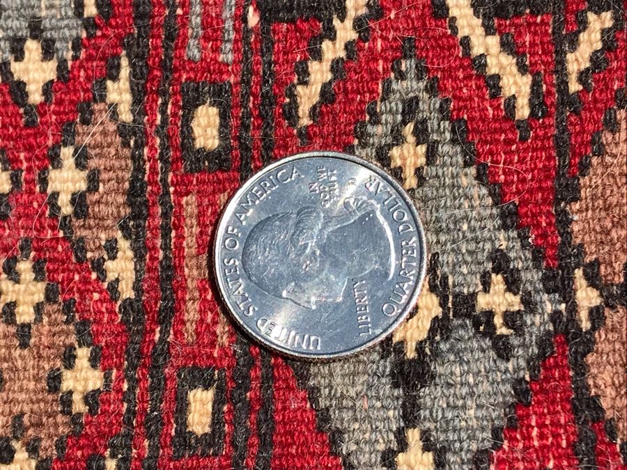 Vintage Handmade Persian Area Rug 2'1' X 3'5' Apx. 400 knots / sq. in. [Photo 10]