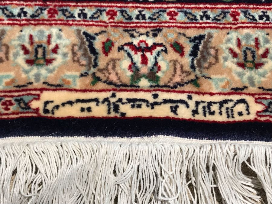 Vintage Handmade SIGNED Persian Area Rug 2' X 3'3' Apx. 290 knots / sq. in. [Photo 6]