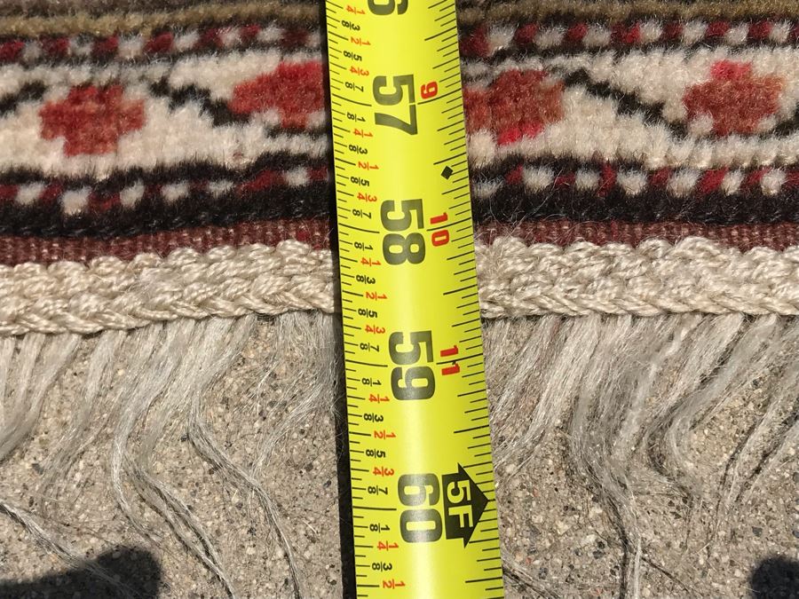 Vintage Handmade Perisan Area Rug 3'4' X 4'11' [Photo 16]