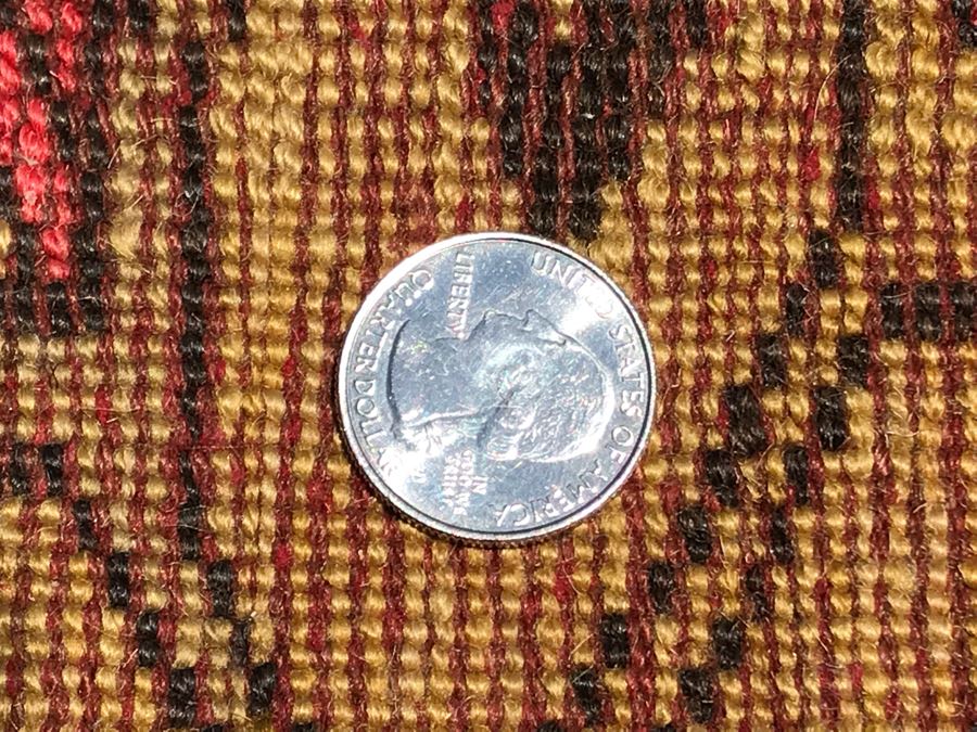 Vintage Handmade Perisan Area Rug 3'4' X 4'11' [Photo 14]