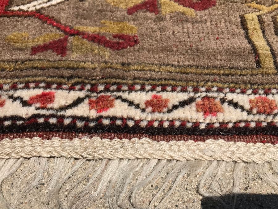 Vintage Handmade Perisan Area Rug 3'4' X 4'11' [Photo 9]