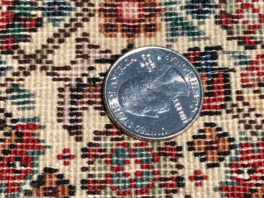 Vintage Handmade Perisan Area Rug 3'4' X 4'11' [Photo 12]