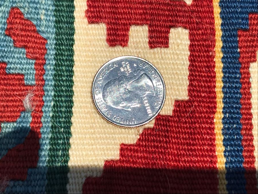 Beautiful Turkish Kilim Handmade Tribal Pattern Area Rug 3'10' X 5'6' Apx. 225 knots / sq. in. [Photo 11]