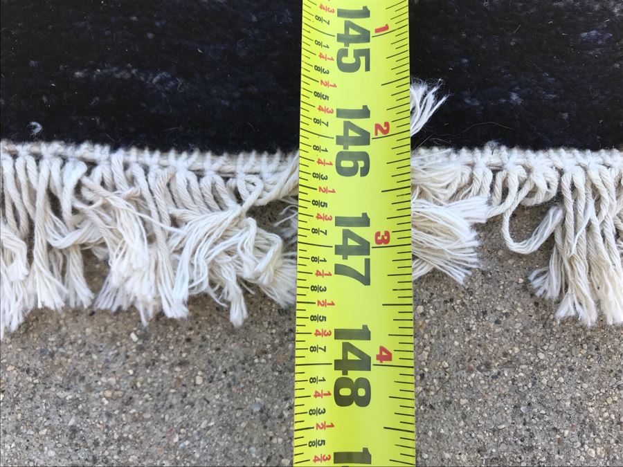 Vintage Handmade Persian Chobi Wool Area Rug Oushak Design From Afghanistan Ghazni Wool (Hand Spun) Natural Dyes 9' X 12' Retailed $3,800 Double Knot Apx. 100 knots / sq. in. With Certificate Of Authenticity [Photo 14]