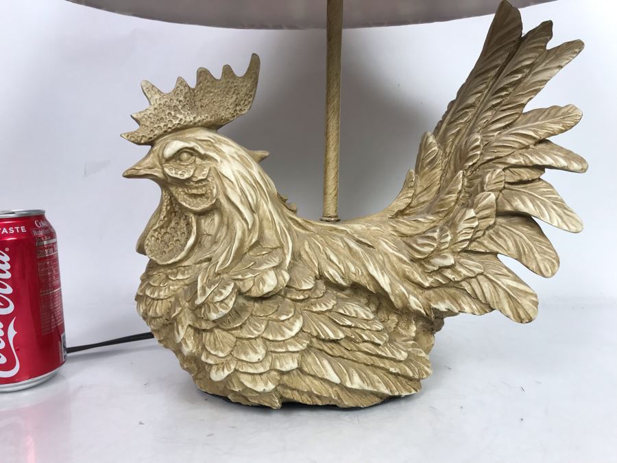Country Rooster Resin Table Lamp [Photo 5]