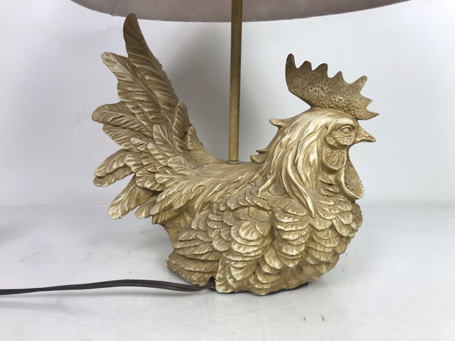 Country Rooster Resin Table Lamp [Photo 7]