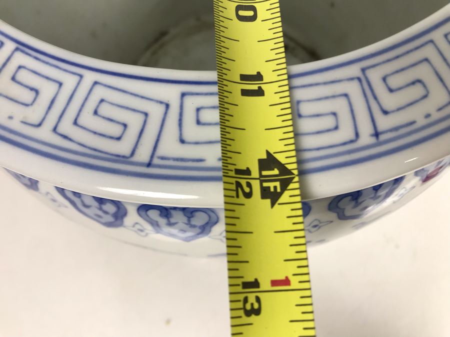 Chinese Blue & White Planter 12R X 10H [Photo 7]