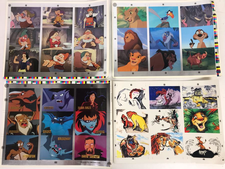 SkyBox Uncut Cards From Gargoyles, The Lion King And Snow White [Photo 2]