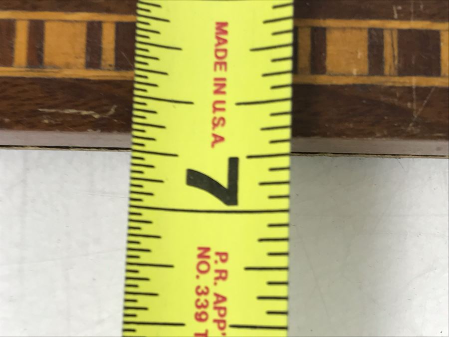 Vintage Rio De Janeiro Brazil Butterfly Wing Artwork In Wooden Inlay Frame 8.5 X 7 [Photo 9]