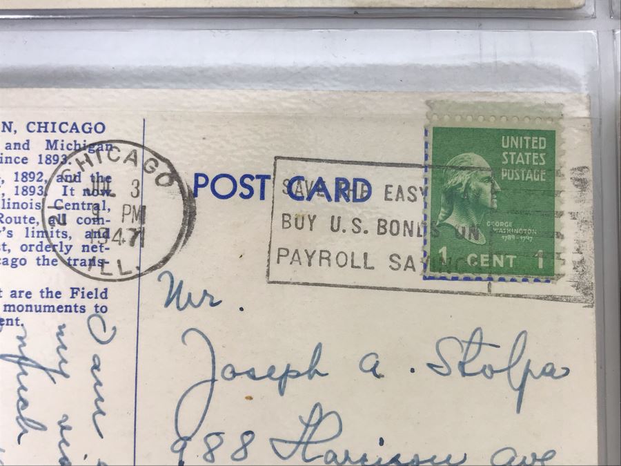 Set Of Four Vintage R.R. Railroad Postcards (Some Postmarked) [Photo 10]