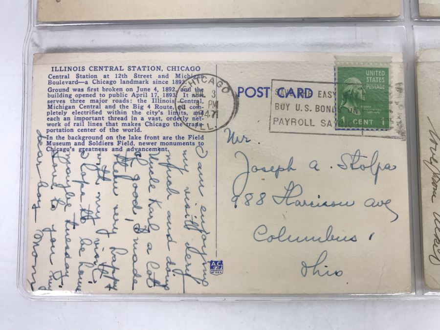 Set Of Four Vintage R.R. Railroad Postcards (Some Postmarked) [Photo 9]