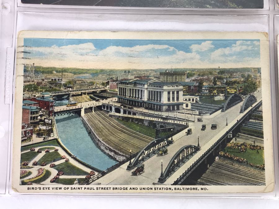 Set Of Four Vintage R.R. Railroad Postcards (Some Postmarked) [Photo 4]