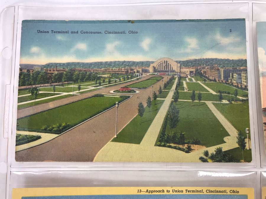 Set Of Four Vintage R.R. Railroad Postcards (One Postmarked 1914) [Photo 3]