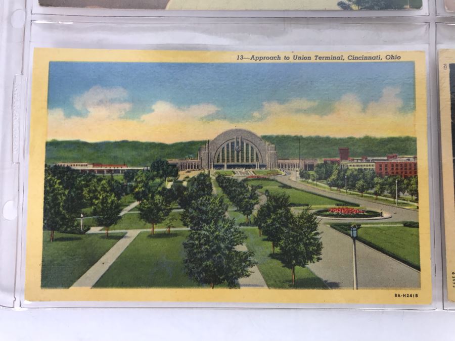 Set Of Four Vintage R.R. Railroad Postcards (One Postmarked 1914) [Photo 4]