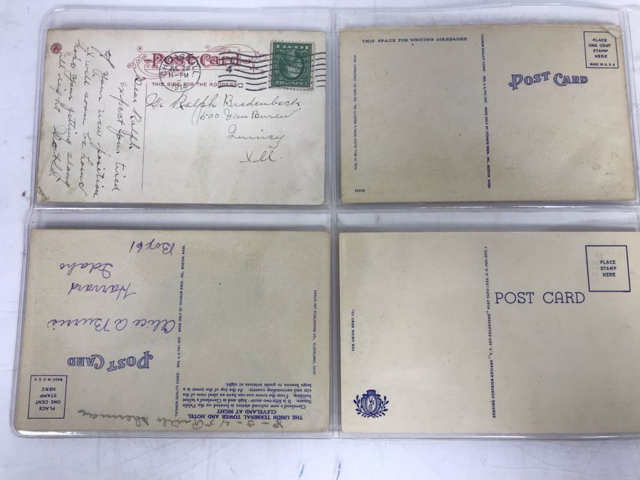 Set Of Four Vintage R.R. Railroad Postcards (One Postmarked 1914) [Photo 7]