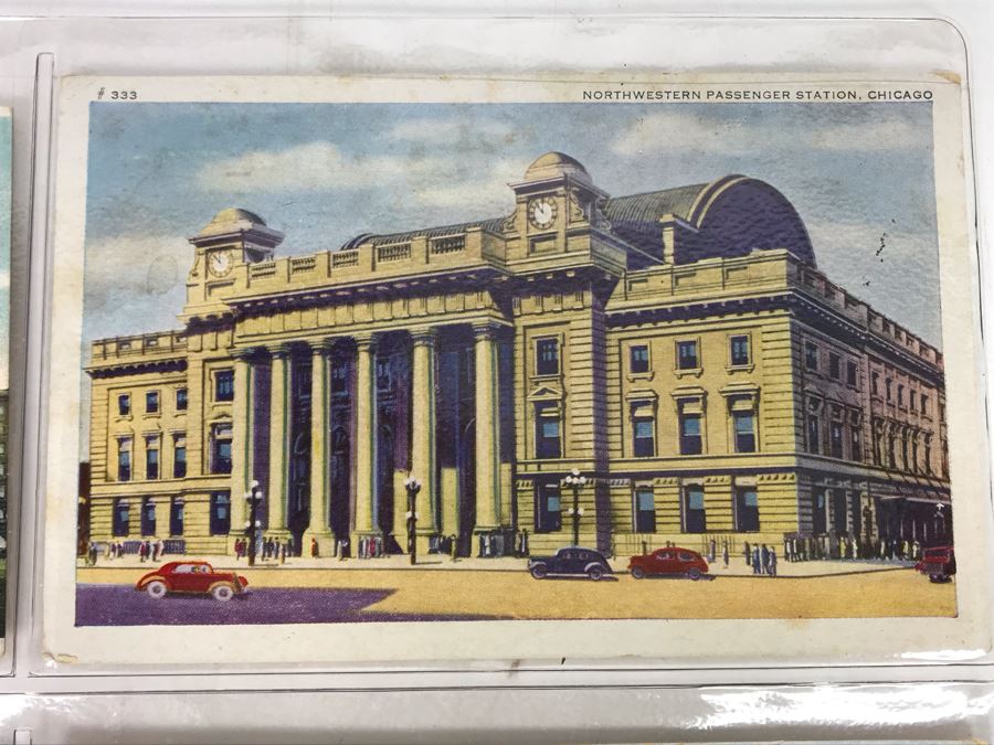 Set Of Four Vintage R.R. Railroad Postcards (Some Postmarked) [Photo 5]