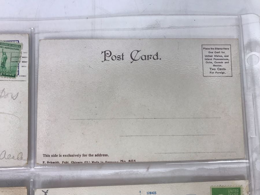 Set Of Four Vintage R.R. Railroad Postcards (Some Postmarked) [Photo 11]