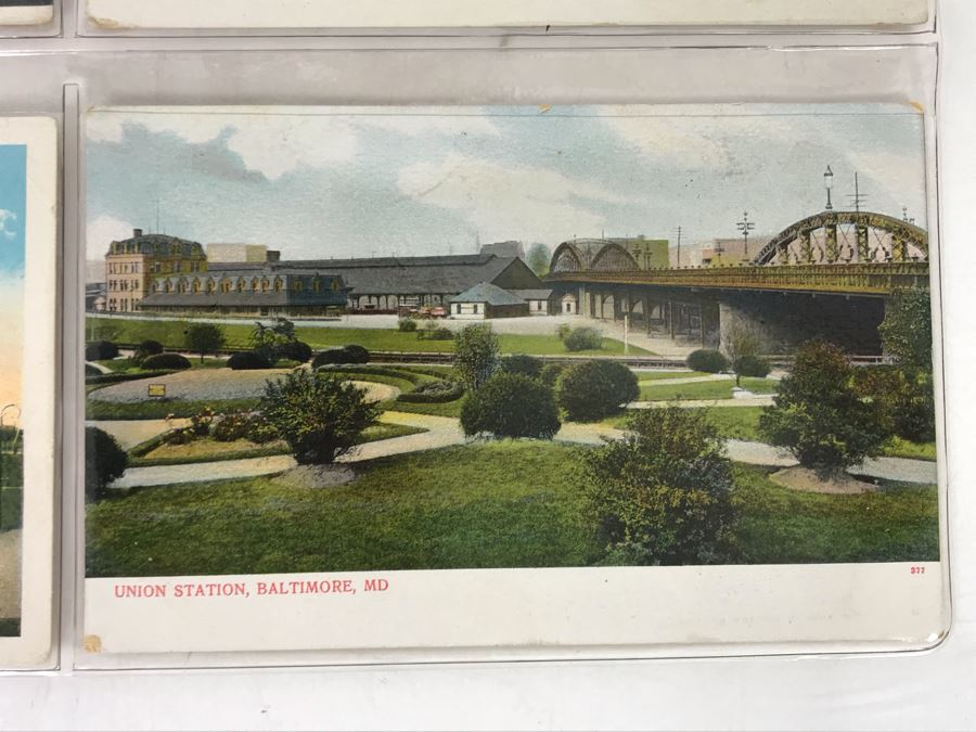 Set Of Four Vintage R.R. Railroad Postcards (Some Postmarked) [Photo 4]