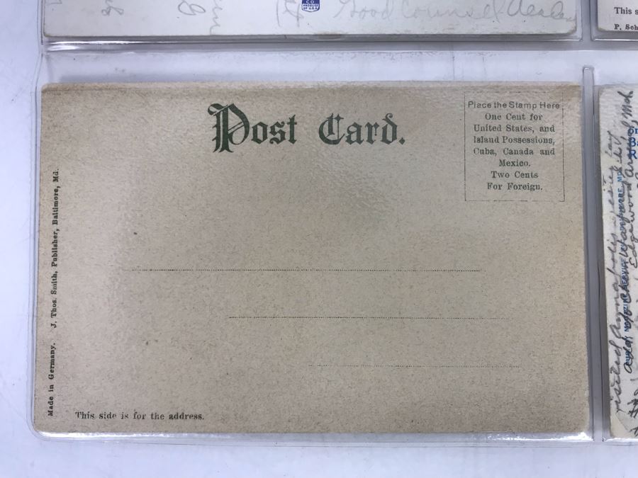 Set Of Four Vintage R.R. Railroad Postcards (Some Postmarked) [Photo 10]