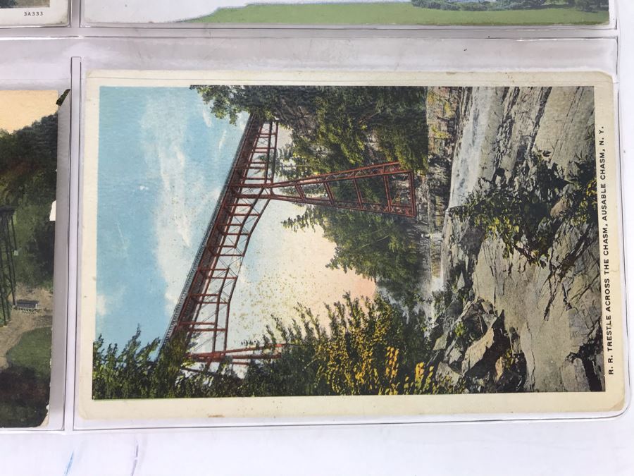 Set Of Four Vintage R.R. Railroad Postcards (One Postmarked) [Photo 5]
