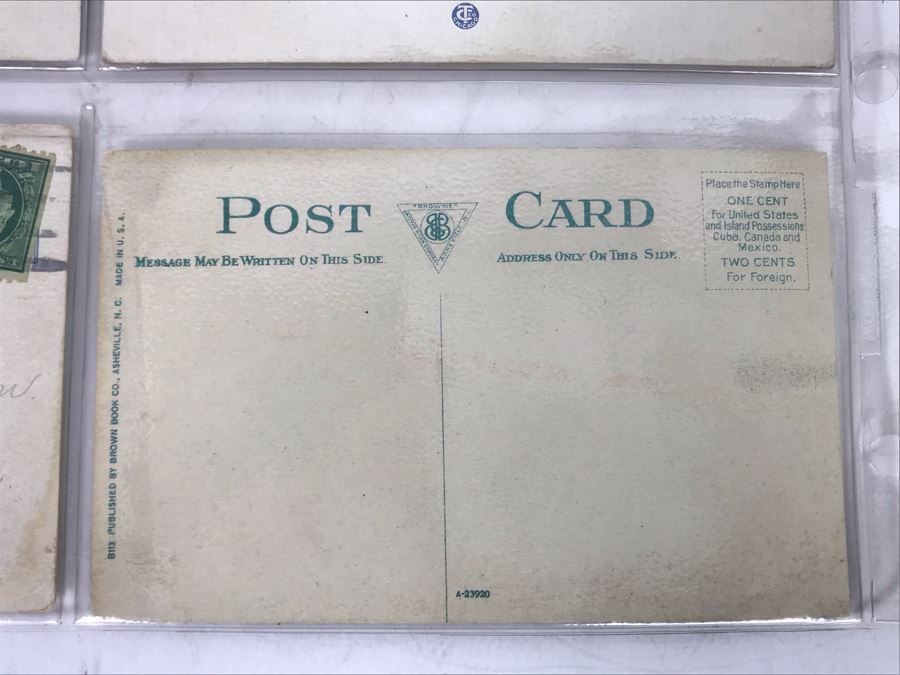 Set Of Four Vintage R.R. Railroad Postcards (One Postmarked) [Photo 9]