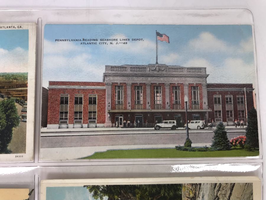 Set Of Four Vintage R.R. Railroad Postcards (One Postmarked) [Photo 6]