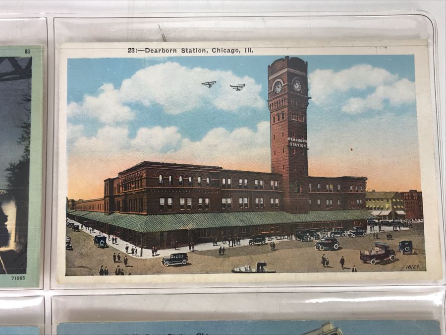 Set Of Four Vintage R.R. Railroad Postcards (Some Postmarked) [Photo 6]