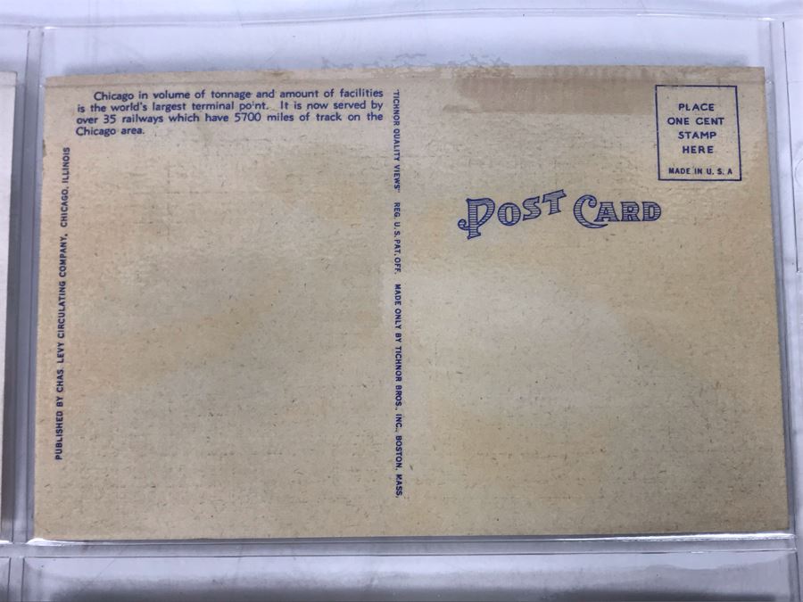 Set Of Four Vintage R.R. Railroad Postcards (Some Postmarked) [Photo 11]