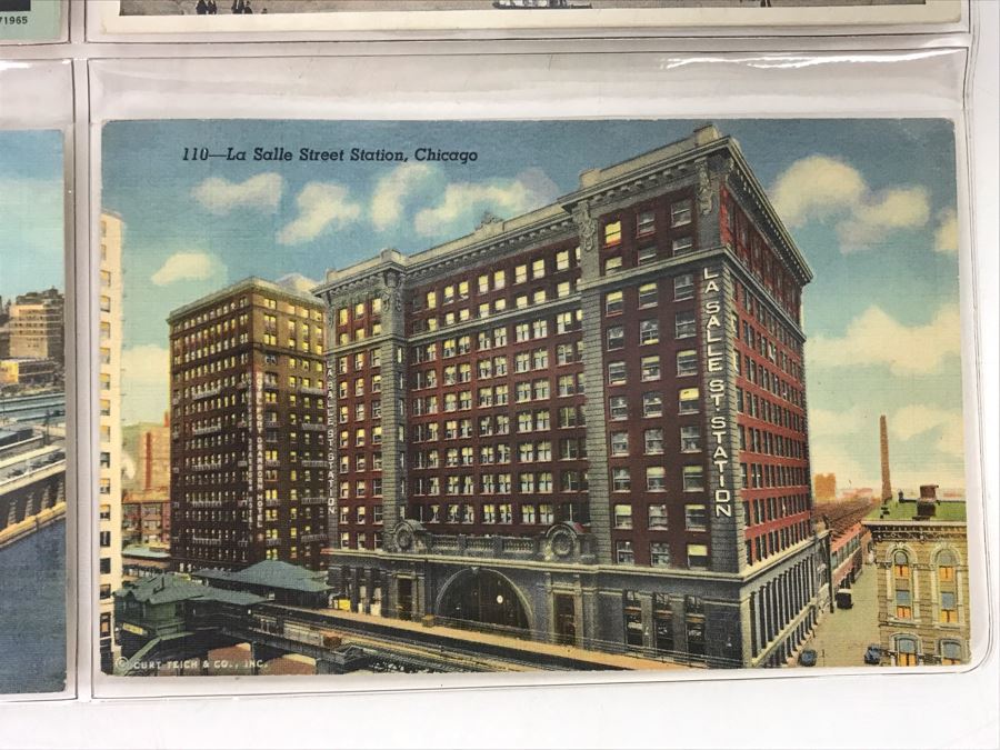 Set Of Four Vintage R.R. Railroad Postcards (Some Postmarked) [Photo 5]