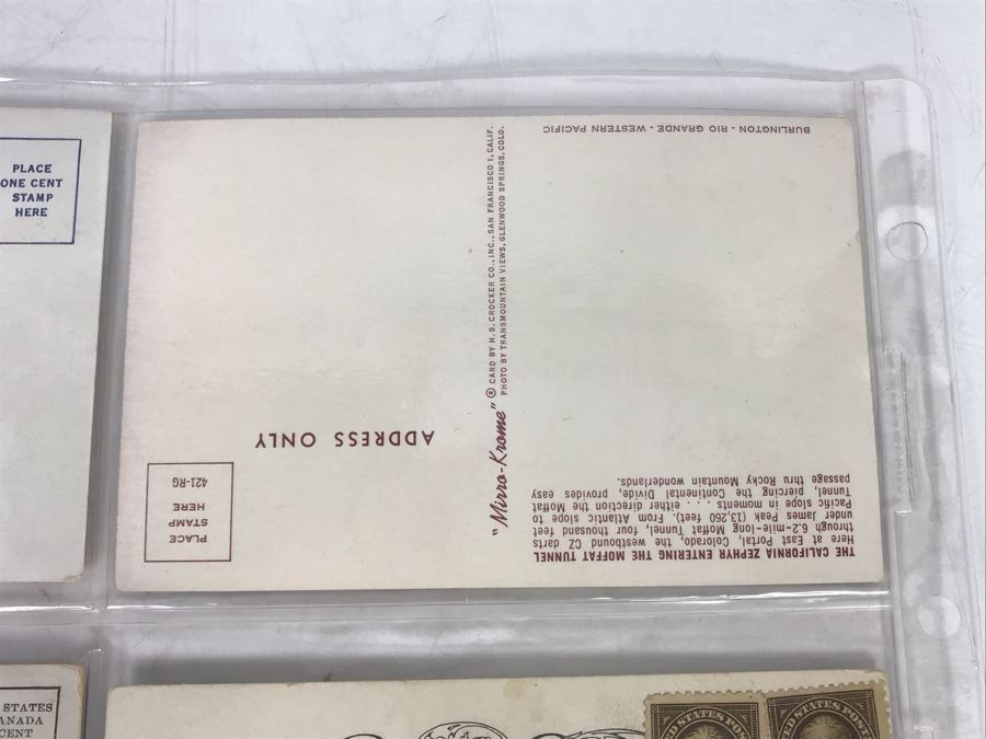 Set Of Four Vintage R.R. Railroad Postcards [Photo 11]