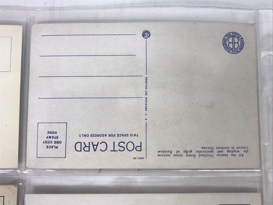 Set Of Four Vintage R.R. Railroad Postcards [Photo 8]