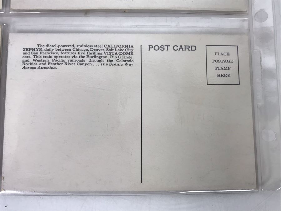 Set Of Four Vintage R.R. Railroad Postcards [Photo 11]