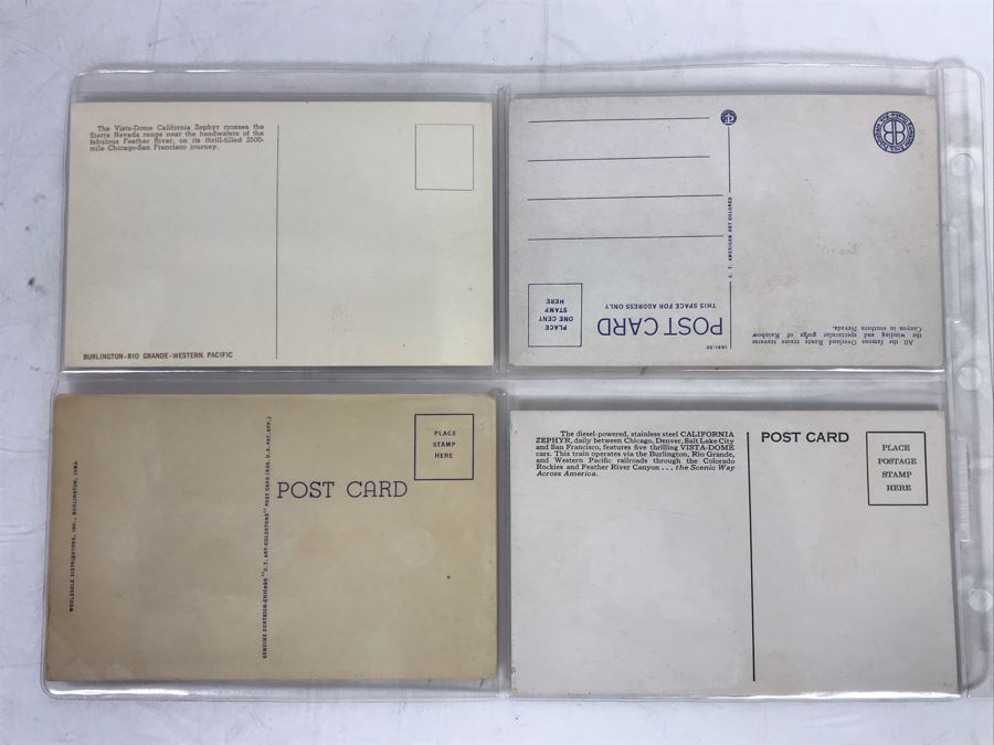 Set Of Four Vintage R.R. Railroad Postcards [Photo 7]