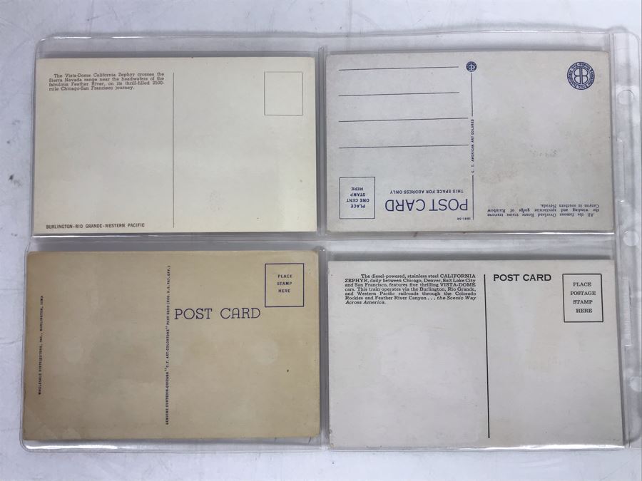 Set Of Four Vintage R.R. Railroad Postcards [Photo 6]