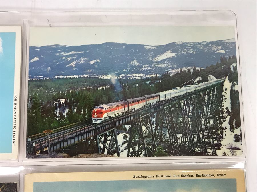 Set Of Four Vintage R.R. Railroad Postcards [Photo 4]