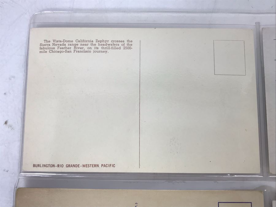 Set Of Four Vintage R.R. Railroad Postcards [Photo 9]