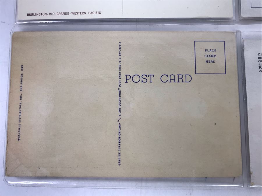 Set Of Four Vintage R.R. Railroad Postcards [Photo 10]