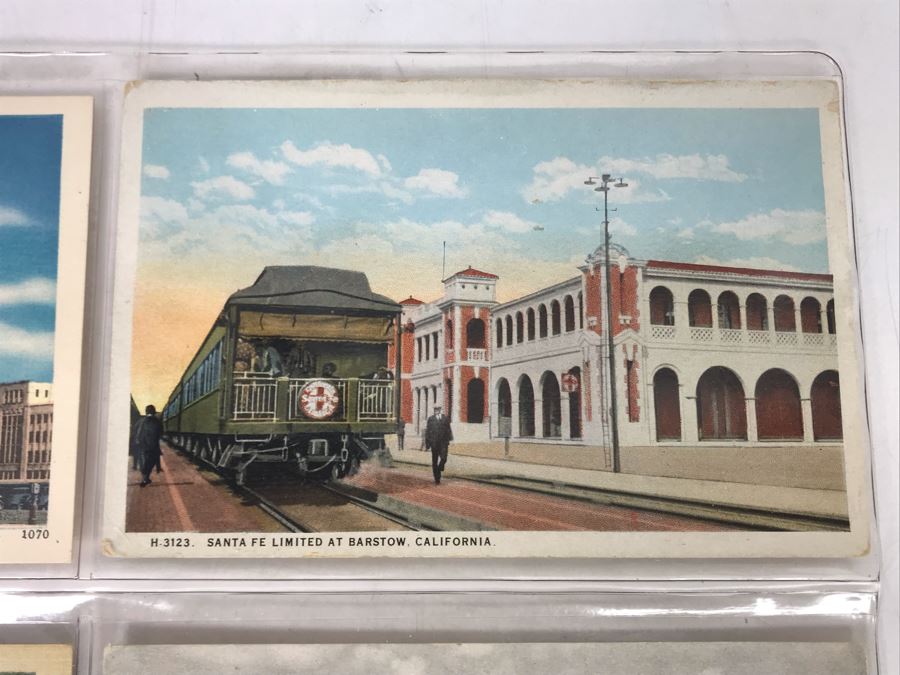 Set Of Four Vintage R.R. Railroad Postcards