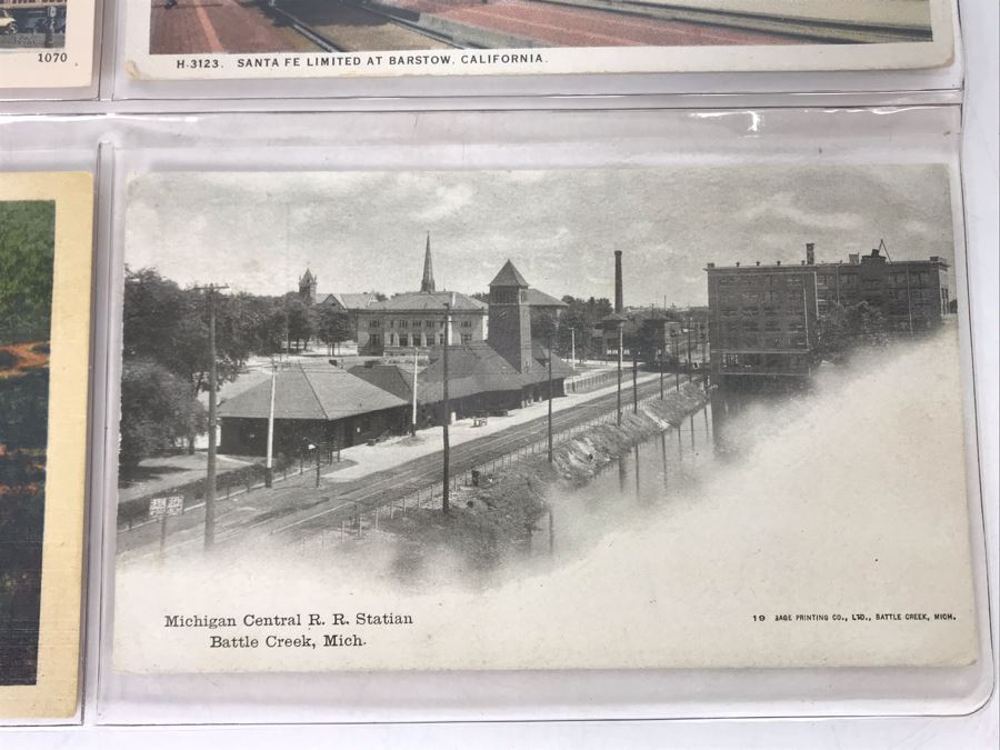 Set Of Four Vintage R.R. Railroad Postcards [Photo 5]