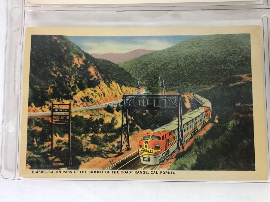 Set Of Four Vintage R.R. Railroad Postcards [Photo 2]
