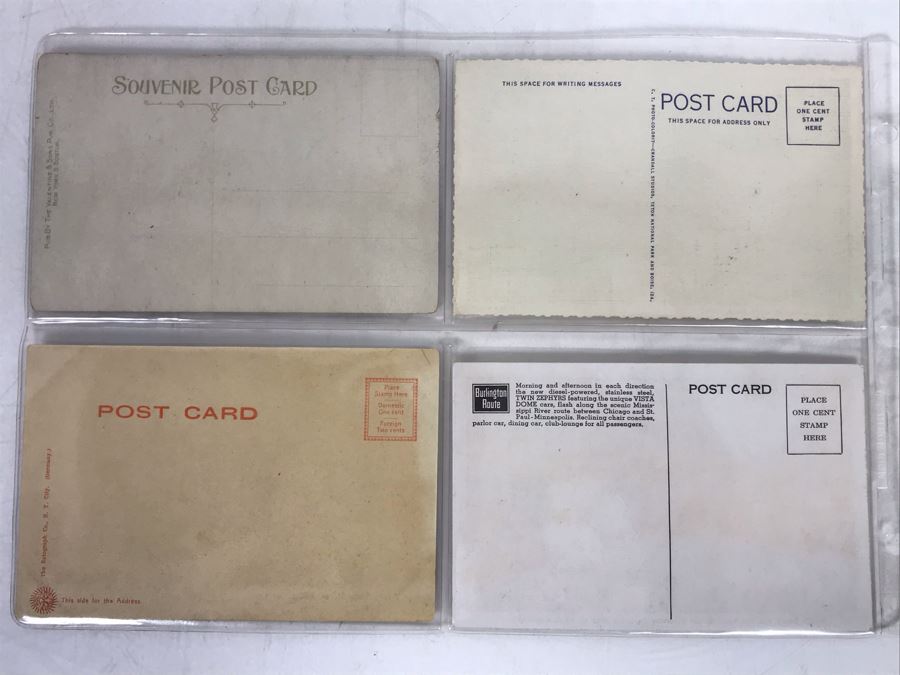Set Of Four Vintage R.R. Railroad Postcards [Photo 6]