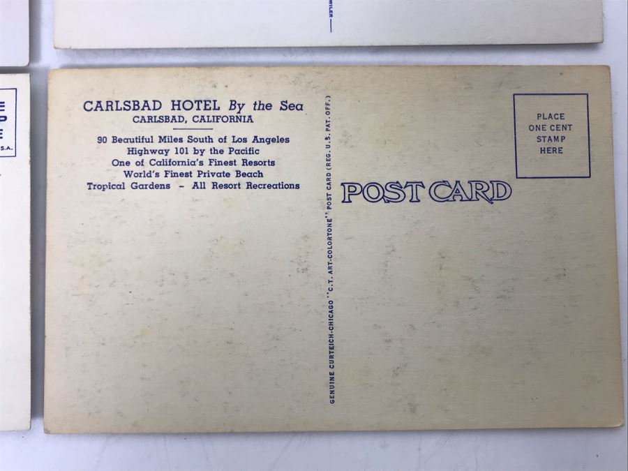 Vintage Carlsbad, CA Twin Inns, Carlsbad Hotel Carsbad-By-The-Sea Postcards [Photo 10]