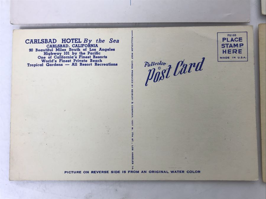 Vintage Carlsbad, CA Twin Inns, Carlsbad Hotel Carsbad-By-The-Sea Postcards [Photo 9]
