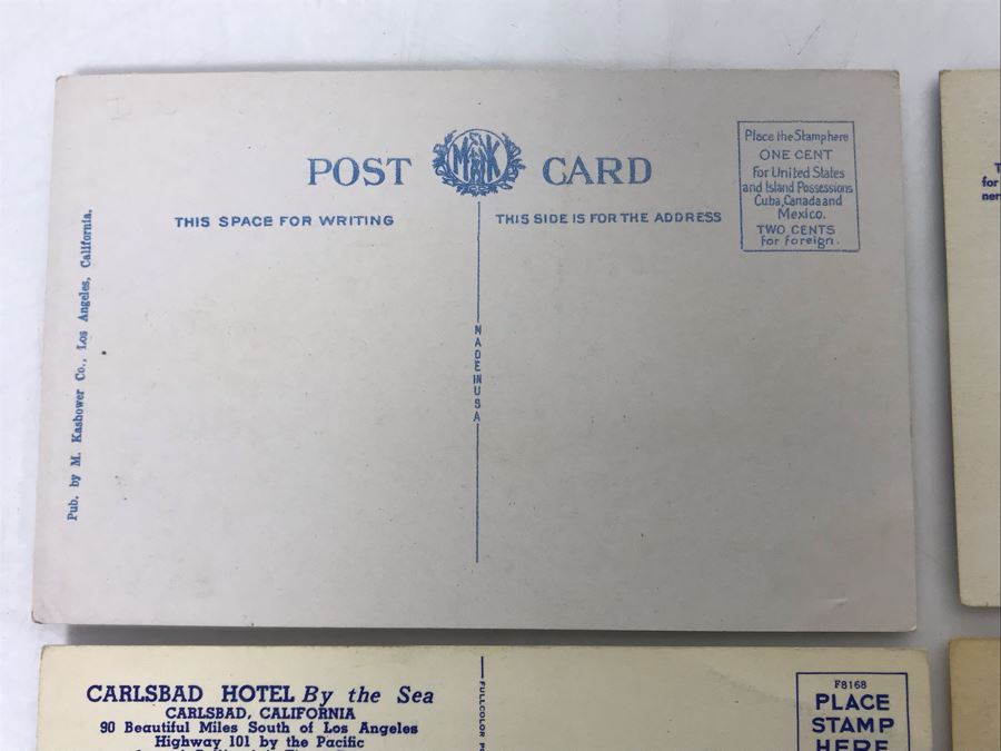Vintage Carlsbad, CA Twin Inns, Carlsbad Hotel Carsbad-By-The-Sea Postcards [Photo 8]