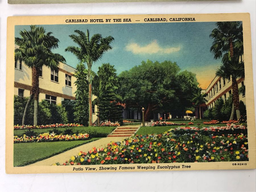 Vintage Carlsbad, CA Twin Inns, Carlsbad Hotel Carsbad-By-The-Sea Postcards [Photo 6]